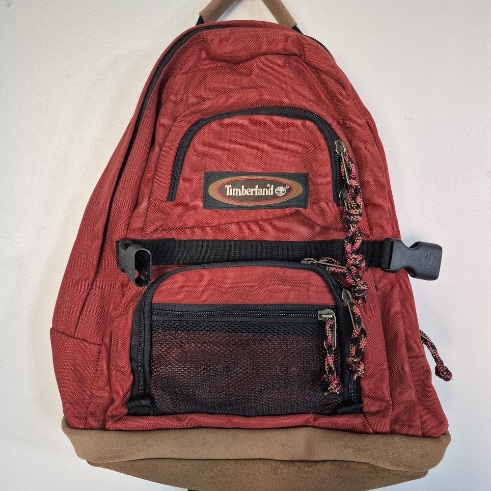 Timberland Y2K Suede Blend Backpack Shoulder Bag